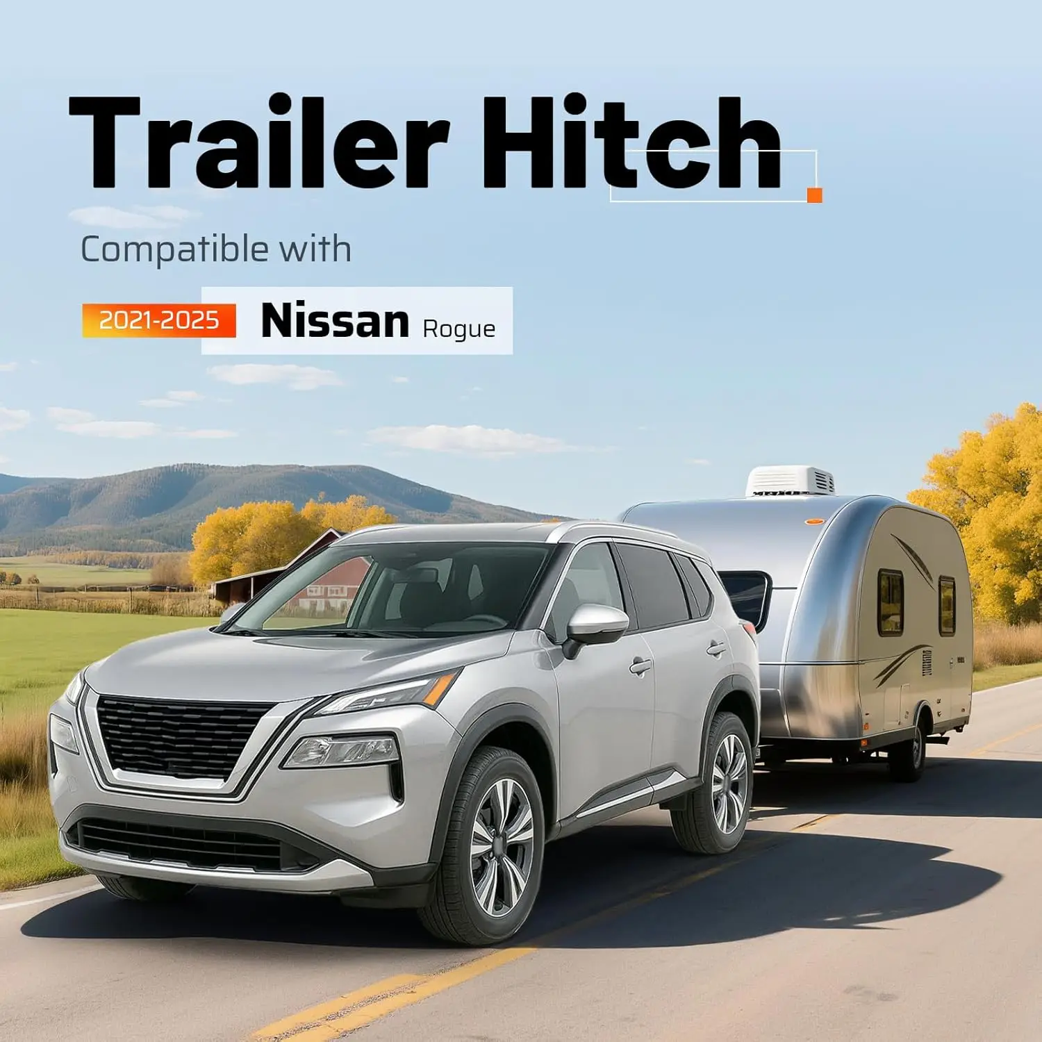 Class 3 Trailer Tow Hitch, 2 - Inch Steel Receiver, Compatible with 2021 - 2026 SUV for Trailering