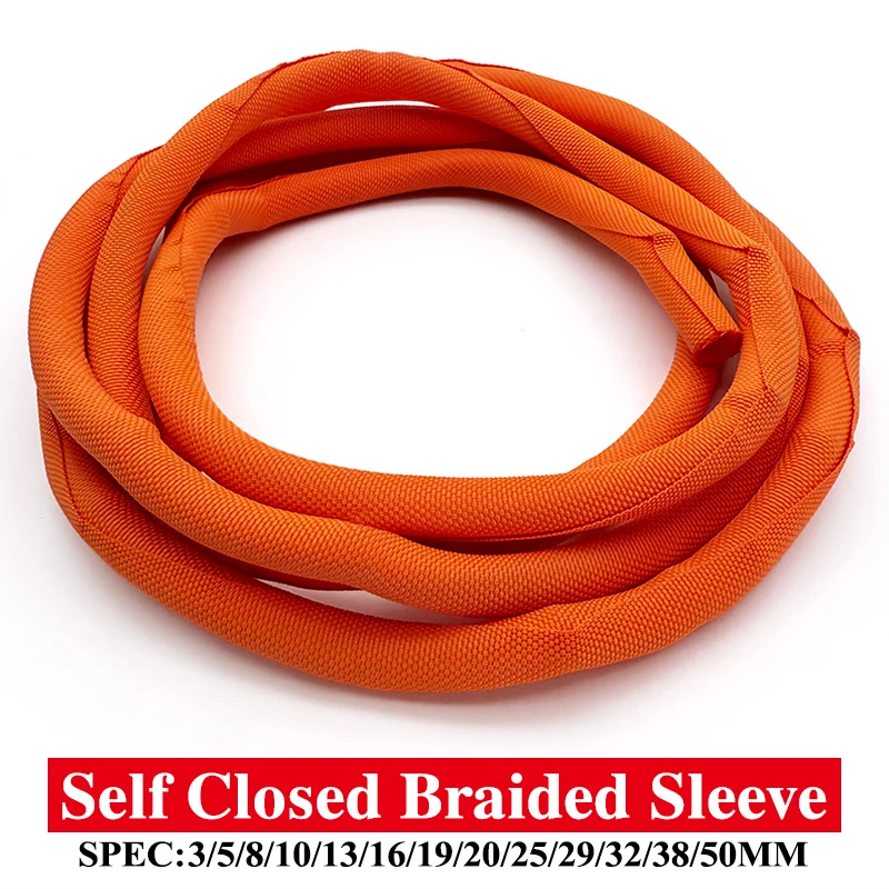 

Высокоплотная гибкая самозакрывающаяся расширяемая оплетка из ПЭТ 3/5/8/10-50 мм, самозащитная изоляционная трубка-чехол для кабелей