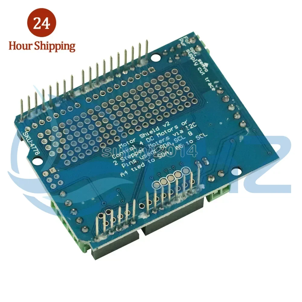 TB6612 Mosfet Stepper Motor PCA9685 Standard IIC I2C PWM Servo Driver Shield V2 For Arduino Robot PWM Mega R3 Replace L293D