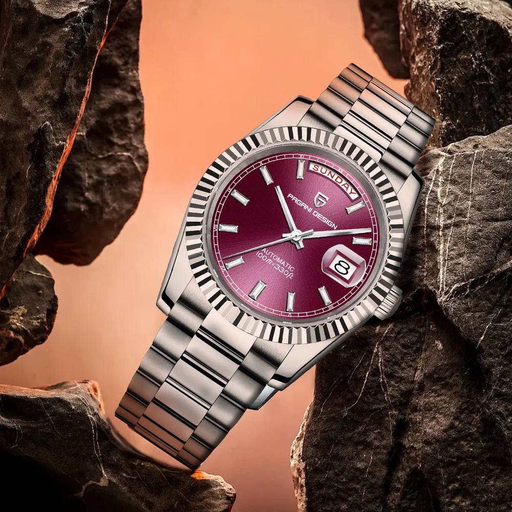 

Pagani design luxury men's mechanical watch high-end sapphire NH36A men's automatic watch calendar stainless steel 100 meters