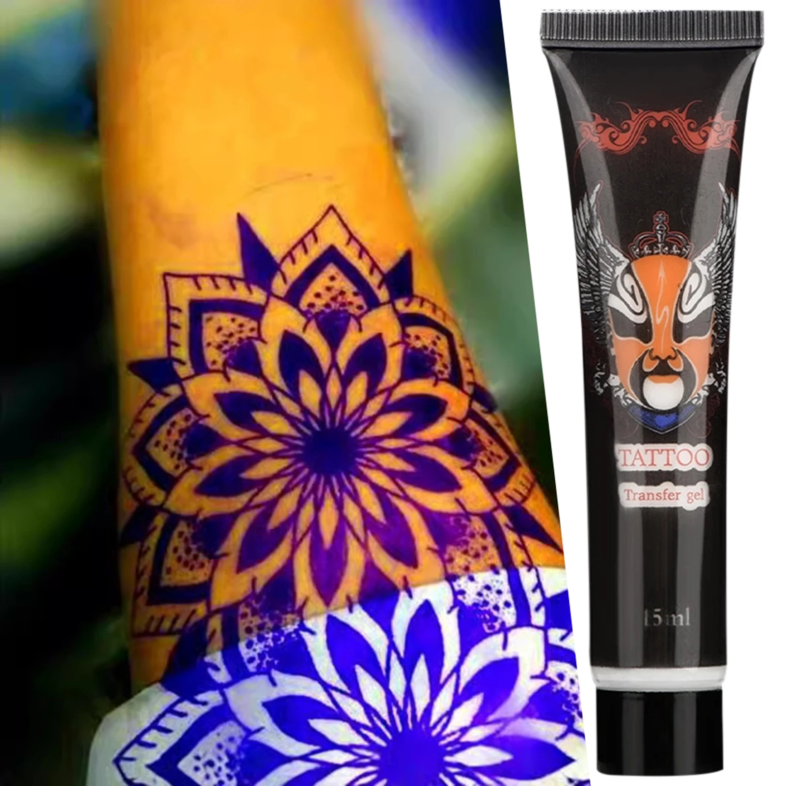 Professionele tattoo stencil gel sneldrogende langdurige transfergel voor mannen vrouwen