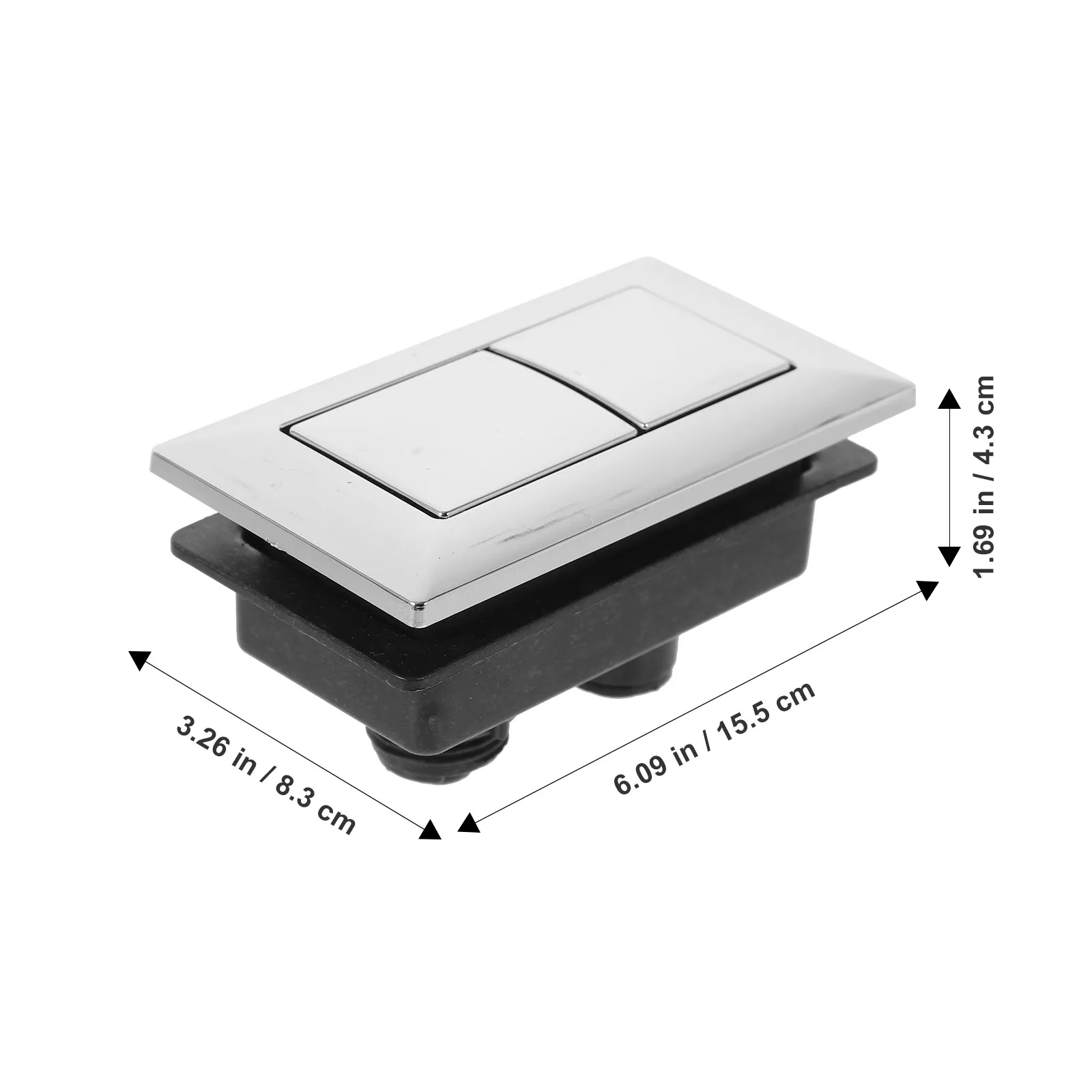 2Pcs Dual Flush Push Button for Toilet Tank ABS Material Easy Install Universal Toilet Button Home Hotel Bathroom Supplies