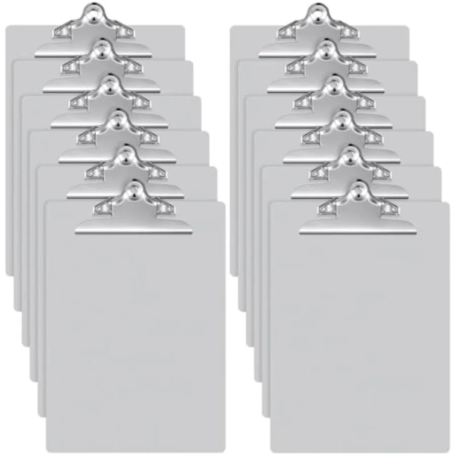 

1 Pcs Metal Clipboard Heavy Duty Aluminum Clipboards 1 x 9 Inch Metal Clip Board with Low Profile Clip A Letter Size Document H