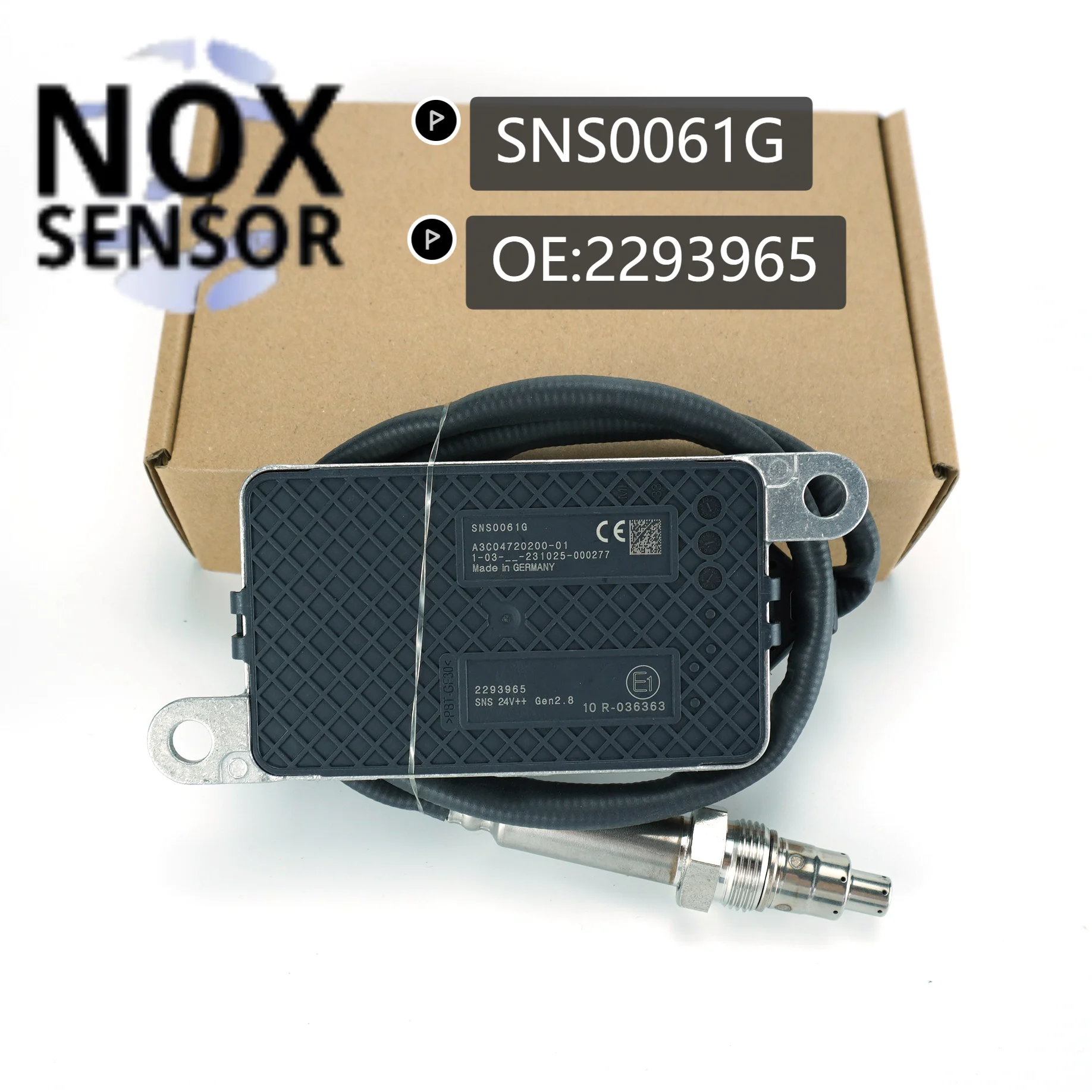 2293965 SNS0061G Original NEW Nitrogen Oxygen NOx Sensor For DAF Cf Xf 13 Truck Euro 6