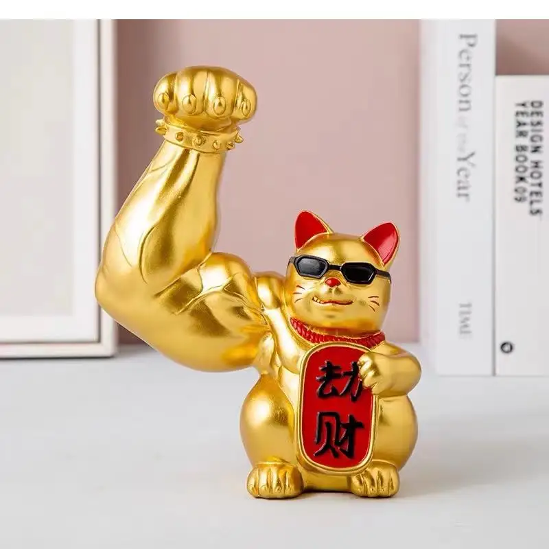 Arm Robbery Muscle Lucky Front Desk Decoration Opening Gift Gym Office Home Accessories