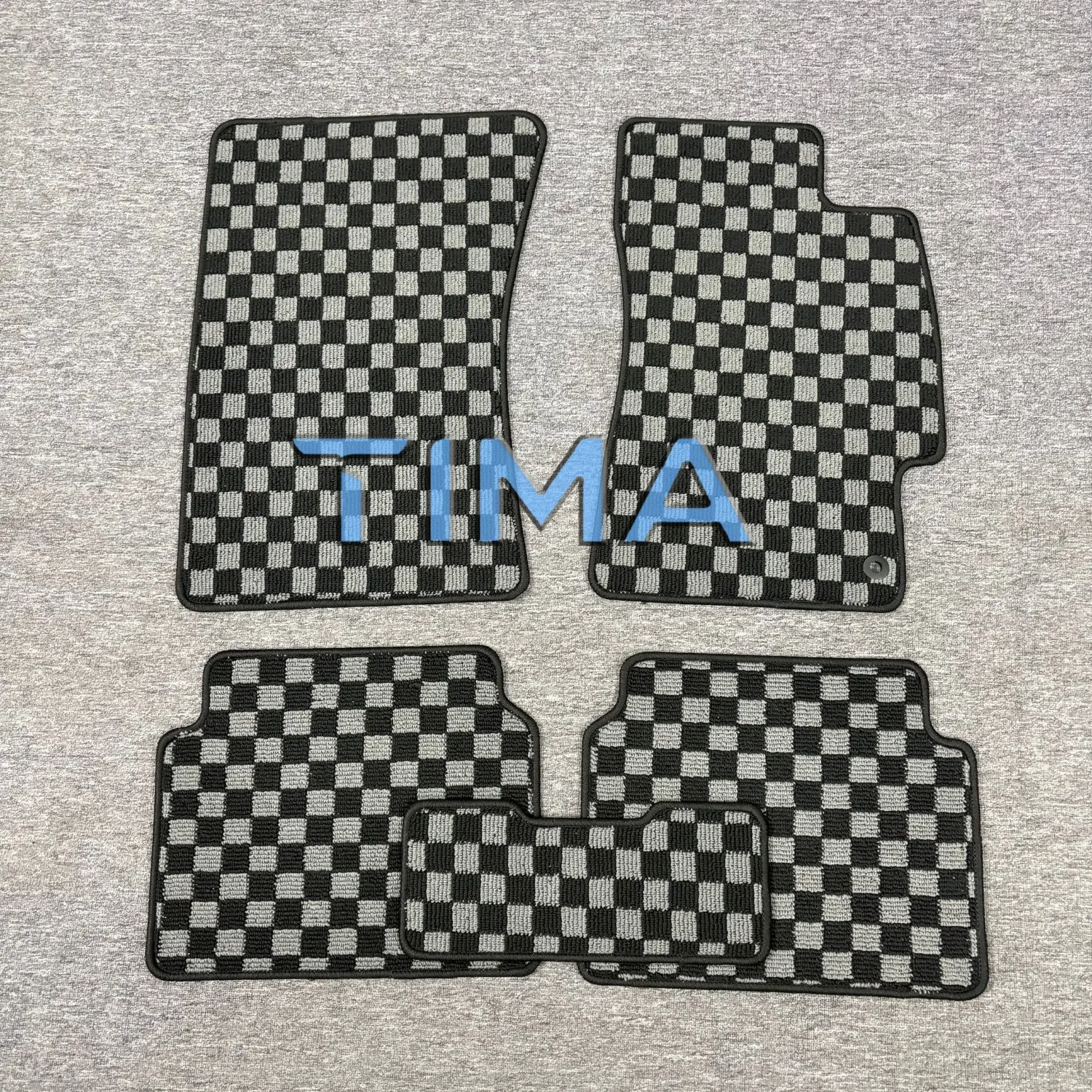 Checkered Car Floor Mats, JDM Car AccessoriCheckered Flag Carpet Floor Mats For 1996-2006, Subaru Impreza Right Hand Driveor