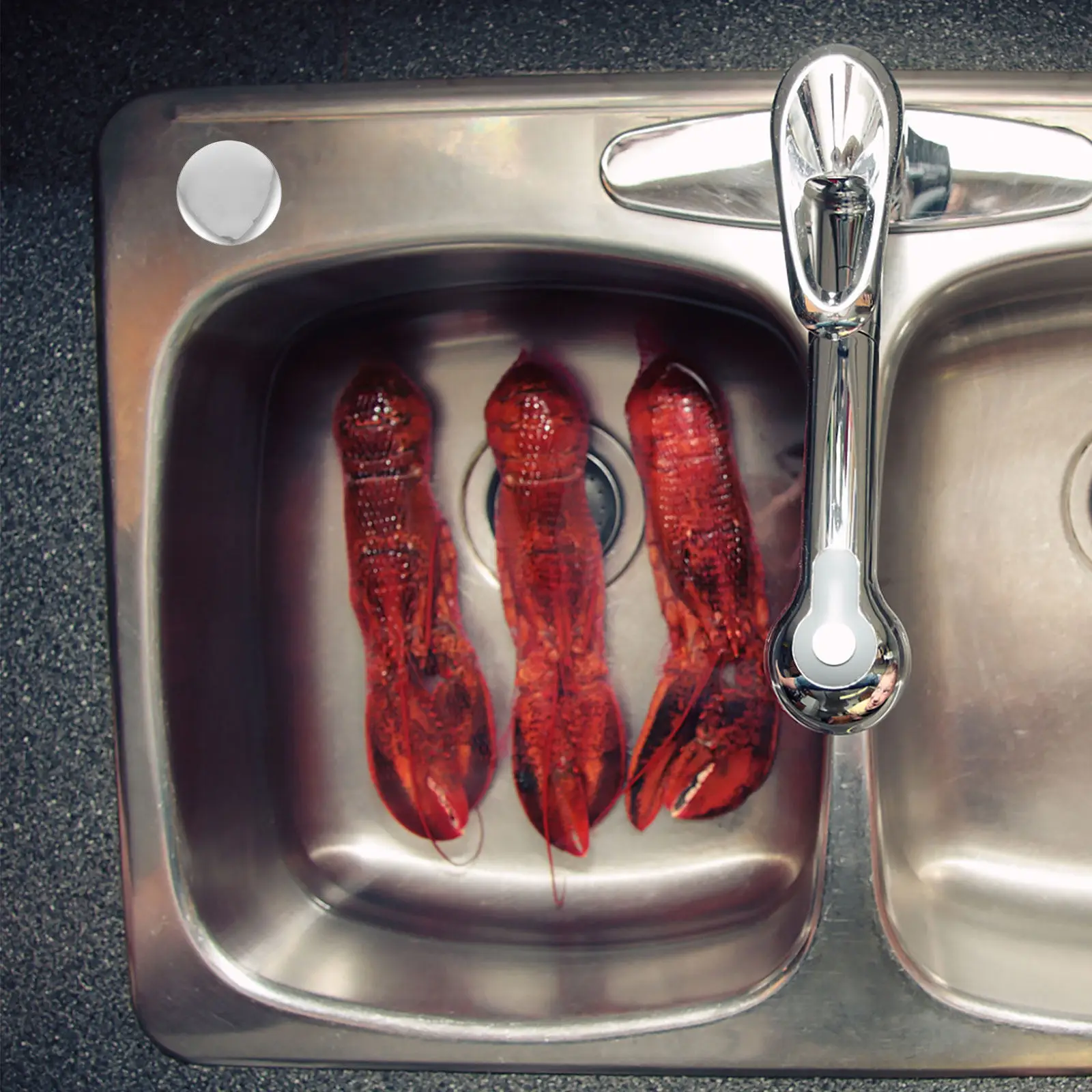 

Декоративная заглушка из нержавеющей стали для отверстий под смеситель в кухонных и ванных раковинах, металлическая декоративная заглушка для отверстий под смеситель, сменная крышка