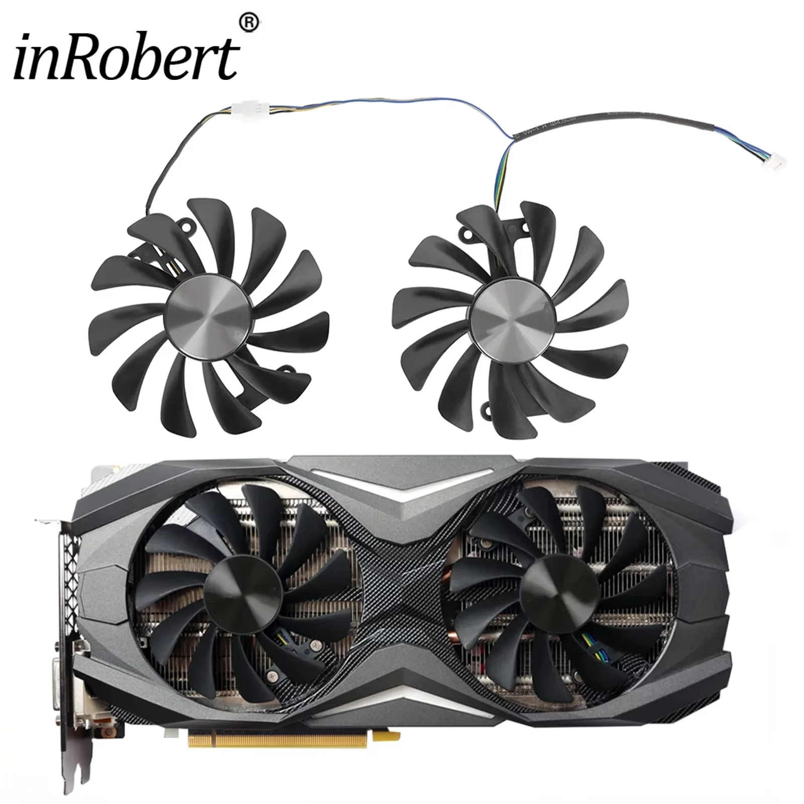 New 95mm GPU Cooling Fan GAA8S2U For ZOTAC GTX 1070 1080 AMP ED 8GB GTX1080 Graphics Card Fan DIY Replacement Repair Parts
