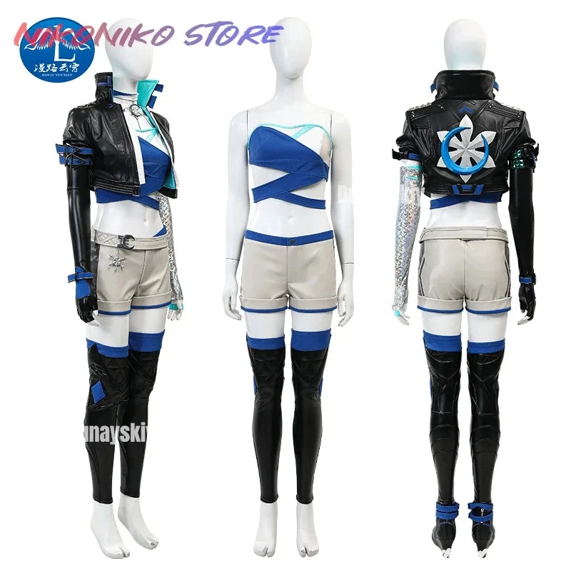 

asdh8@Anime Game Rrivals Snow Lunaa Cosplay Women Fantasia Costume Disguise Outfits For Female Roleplay Disfraz Halloween SuitCO