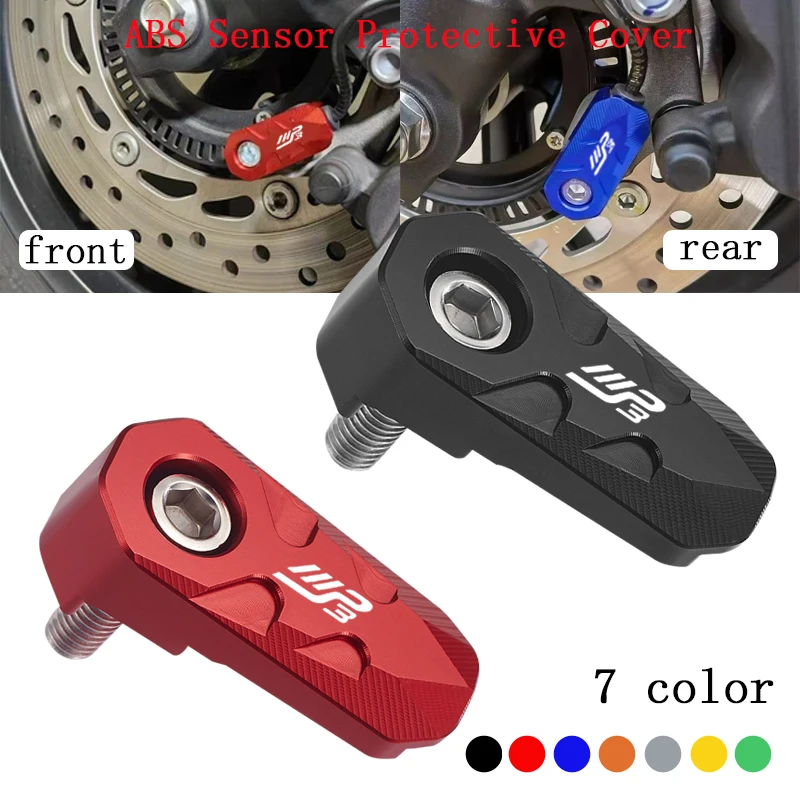 For Piaggio MP3 125 300 400 500 MP3125 MP3300 MP3500 Motorcycle Accessories CNC Front Rear wheel ABS Sensor Guard Protection