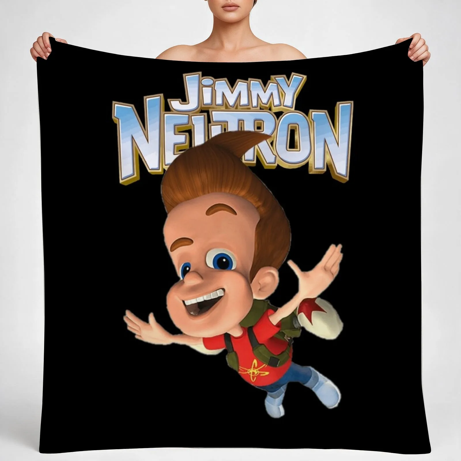 Jimmy Neutron Gotta Blast! Throw Blanket couch cozy soft plush fuzzy picnic outdoor blanket
