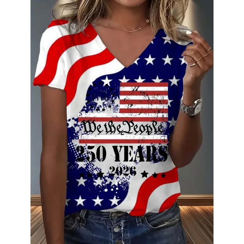 Women Shirt American We People 1776 250 Years 2026 Independence Day Usa 250th Anniversary
