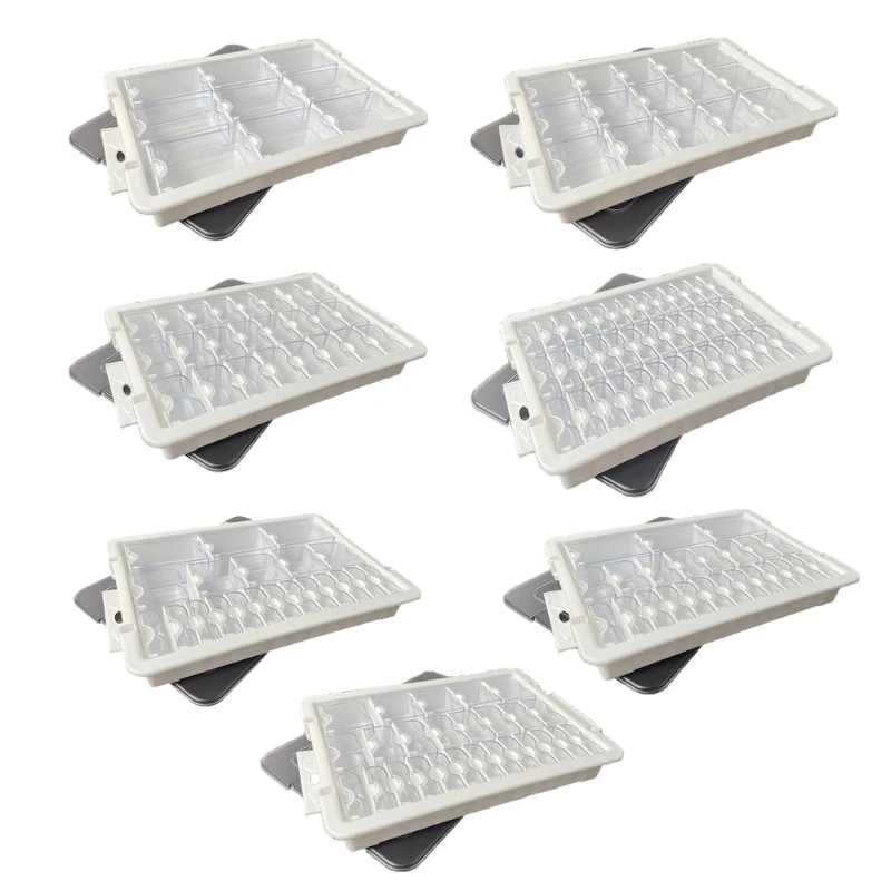 

Portable Bead Sorting Box with Secure Lids for Bracelet Making Activities