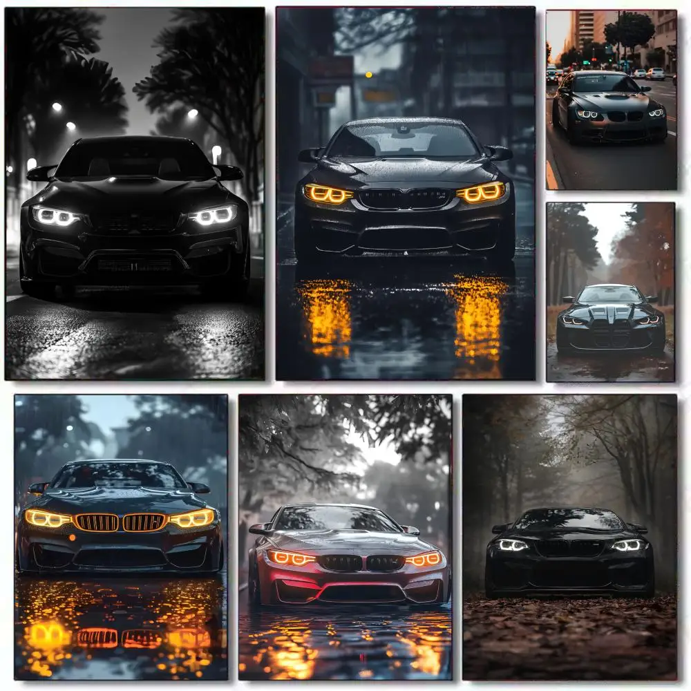 Black Car Poster Holiday Gifts Decoration Designed For Home 