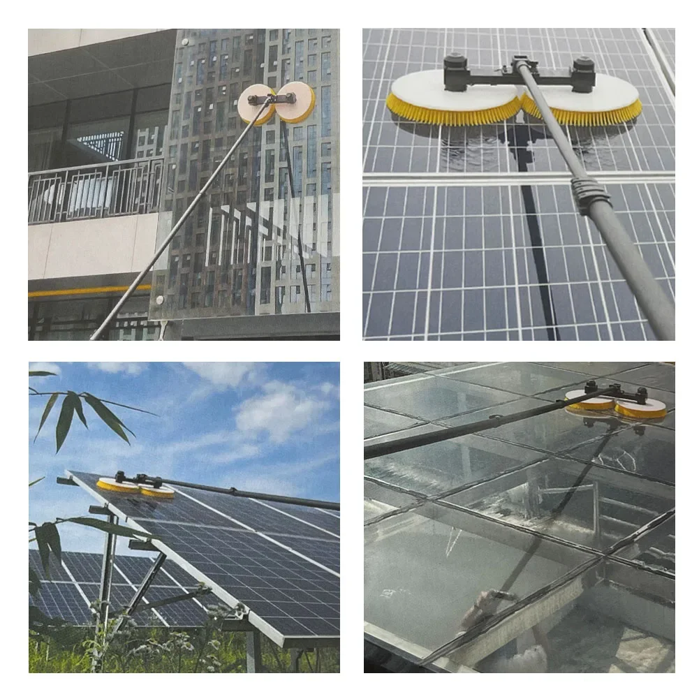 Solar Cleaner Brush Telescopic 3.5m/5.5m/7.5m Automatic Electric Telescopic Solar Panel Cleaning Machine Robot Equipment Tools