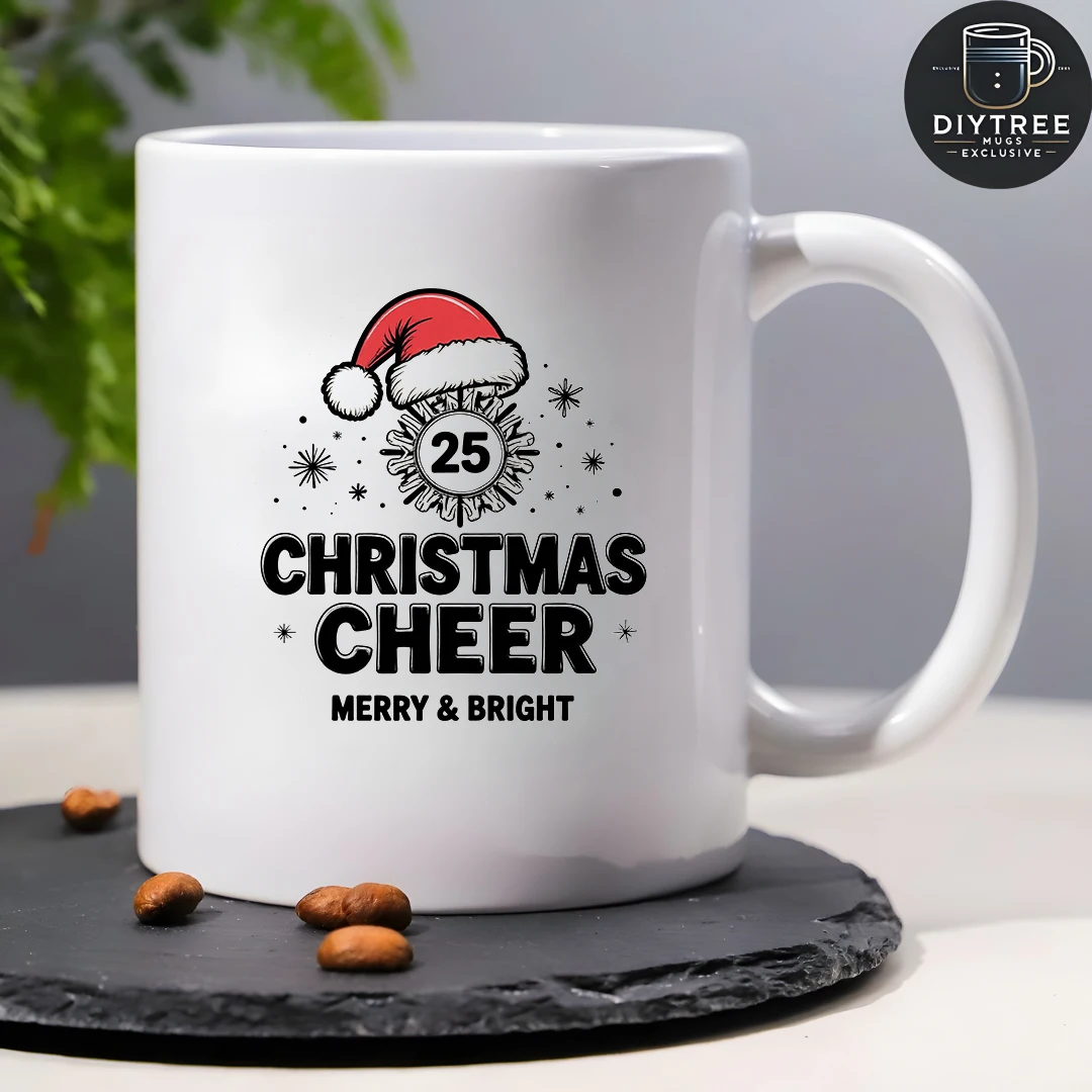 11オンスカップ + 漫画サンタ帽子ピンカップ クリスマスギフト 子供用水筒 家族 オフィス コーヒーカップ 楽しいクリスマスのお祝い