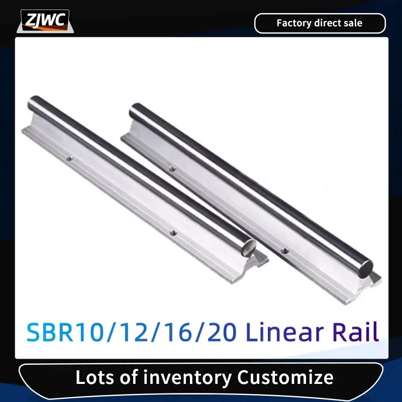 

1pc/2pcs Linear Support Rail SBR10 SBR12 SBR20 SBR16 Guide Rail With Any Length Railway Slides Carriages For CNC Parts Machine