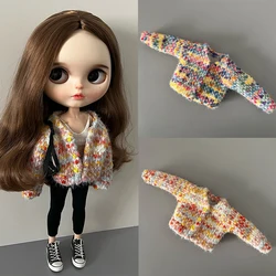 Handmade Ob22 24 Doll Knitted Sweater Doll Colorful Sweater Jacket For Blythes Ymy Licca Azones Ob24 Ob27 Fr Doll