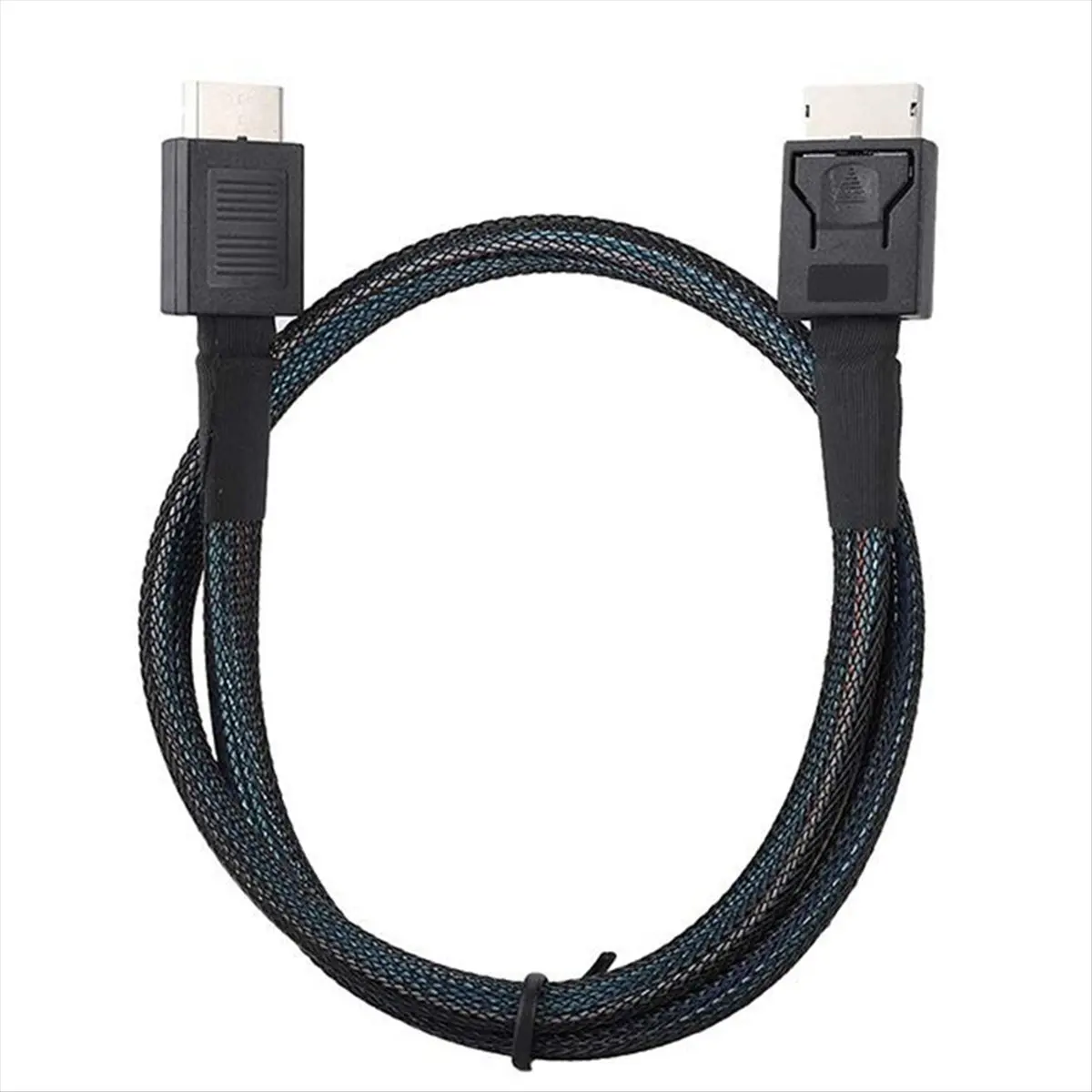 & AT27  PCIE4.0 MINI SAS Cable 24Gbps Oculink Data Extension Cable SFF-8611 to SFF-8611 Server Data Transfer Line (1m)