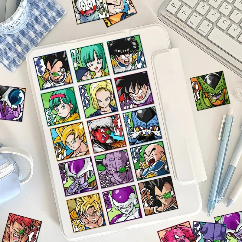 54 قطعة من ملصقات الرسوم المتحركة Dragon Ball Z المقاومة للماء - شارات ذاتية اللصق لحافظة الهاتف وديكور الحائط هدية فنية كرتونية ذاتية الصنع لمحبي #6