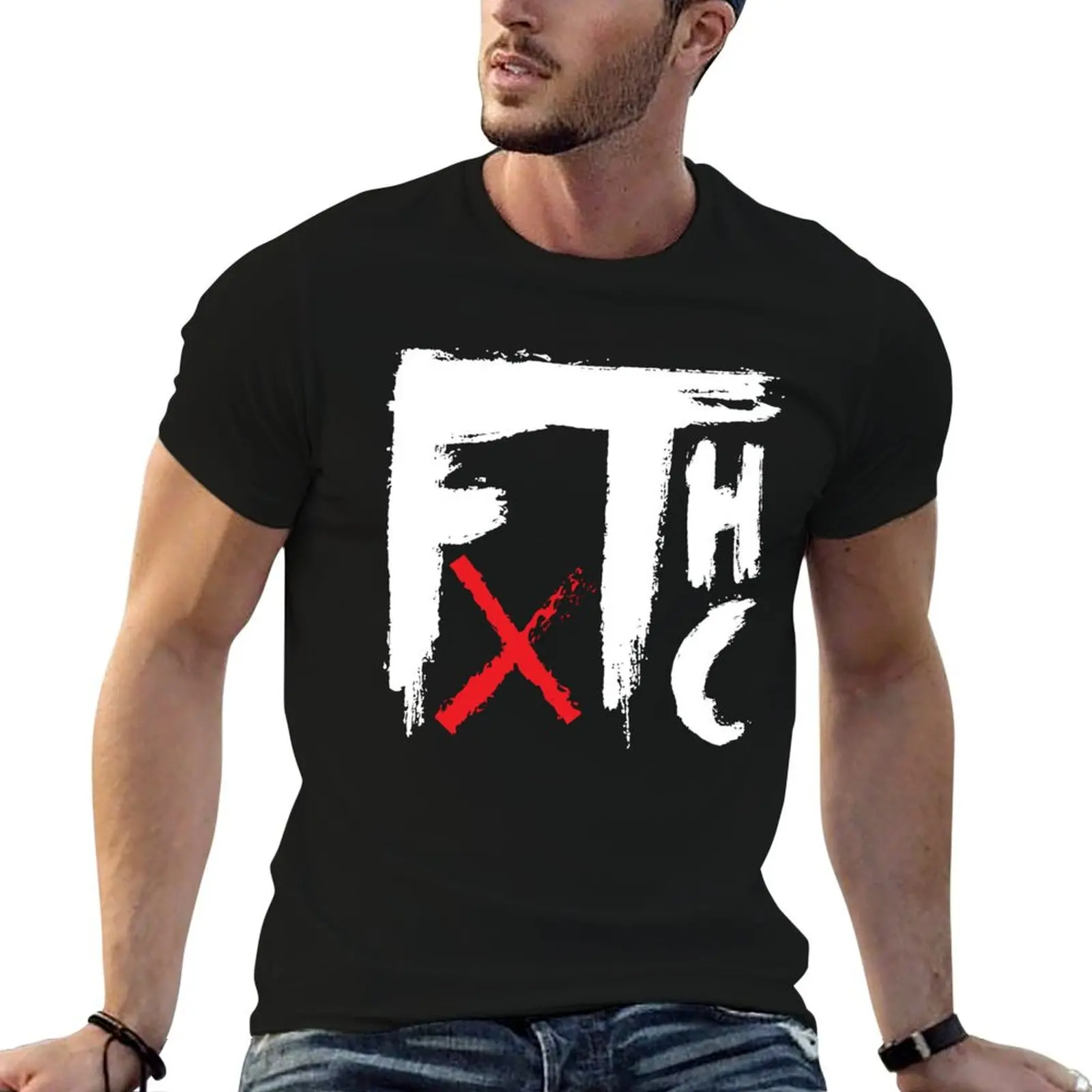 Frank Turner Merch FTHC T-Shirt Basic Plain Tee for Spring and Summer