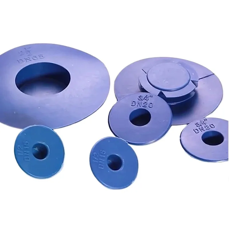 DN15-DN400 PVC Plastic Wide Brim Flange Protective Cover 1/2-22 Inch Pipe Valve End Plug Dust Protection Fitting Accessory