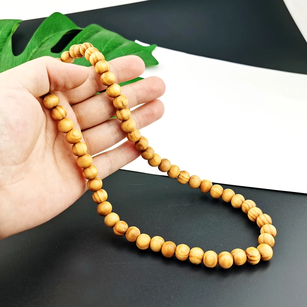 New Anime The Case Study Of Vanitas Wood Bead Necklace, Retro Sweater Chain Pendant Charm Fashion Jewelry Accessories