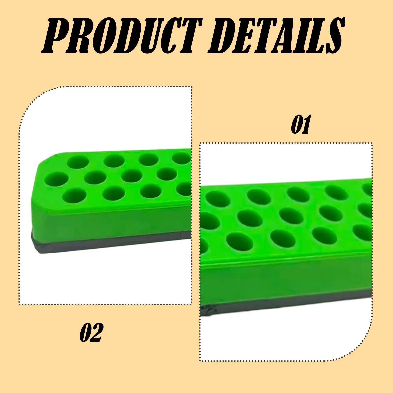 Rafford Hex Bit Holder Storage Rack: Sturdy Screwdriver Bit Organizer for Easy Classification image 3