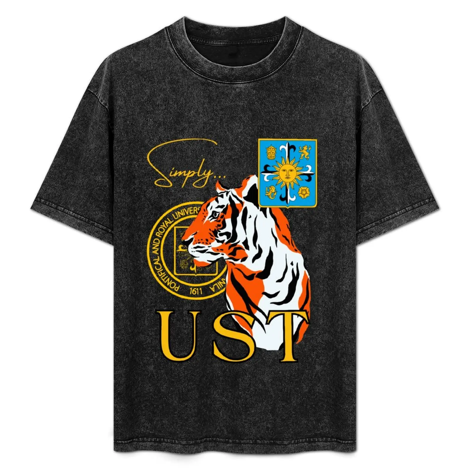 Simply UST University of Santo Tomas 1611 Camiseta de manga corta para correr, de secado rápido