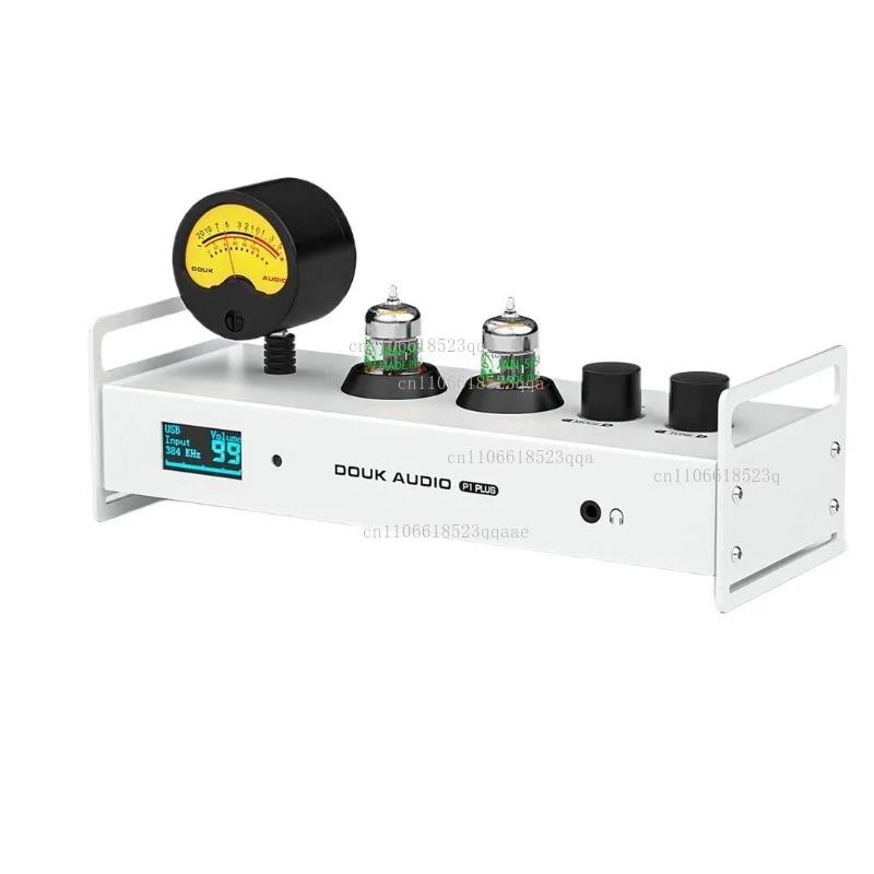 P1 PLUS Bluetooth Tube Preamp USB DAC Headphone Amp With VU Meter Support DSD256 Fiber Coaxial Decoder