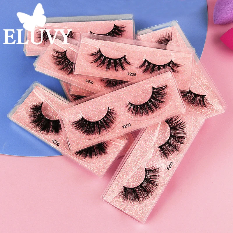 

3D Faux Mink Lashes Cruelty free Eyelashes Thick Make up maquillaje False Eyelashes Fluffy Fake Lashes Thick Faux Cils Maquiagem