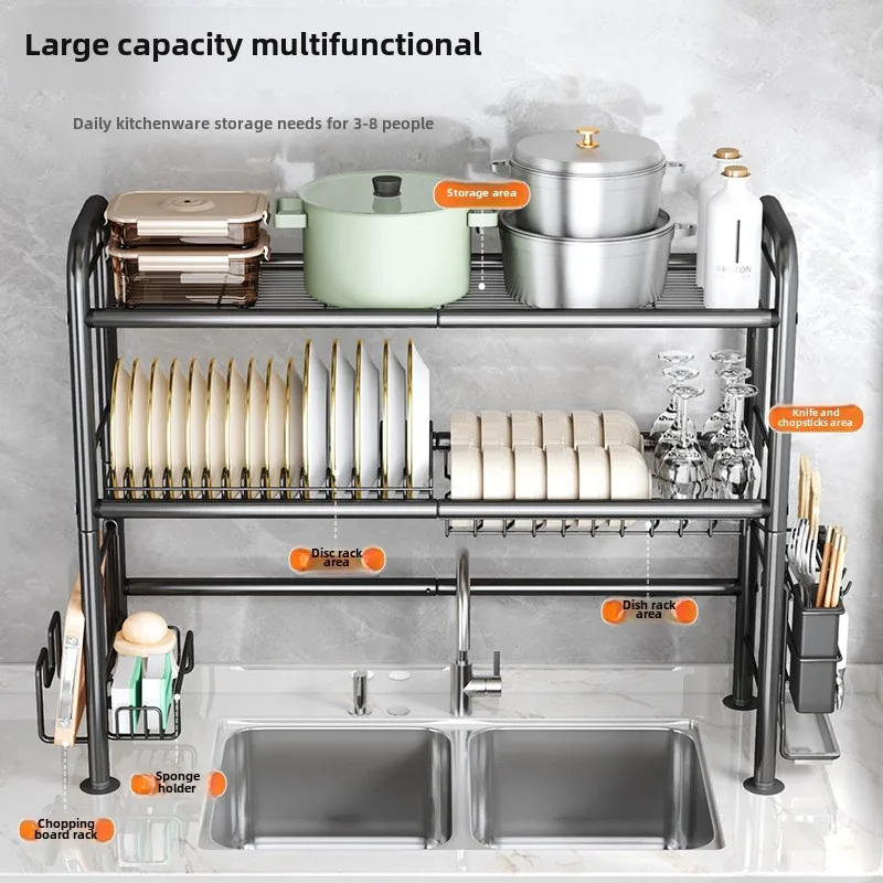 Over Sink Storage Shelf: The Ultimate Space-Saving Kitchen Organizer thumbnail