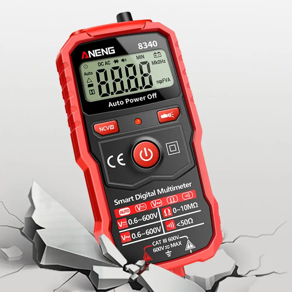 Professional Plastic Multimeter Burn Handheld Anti Corrosion Multimeter Smart Multimeter Smart Multimeter