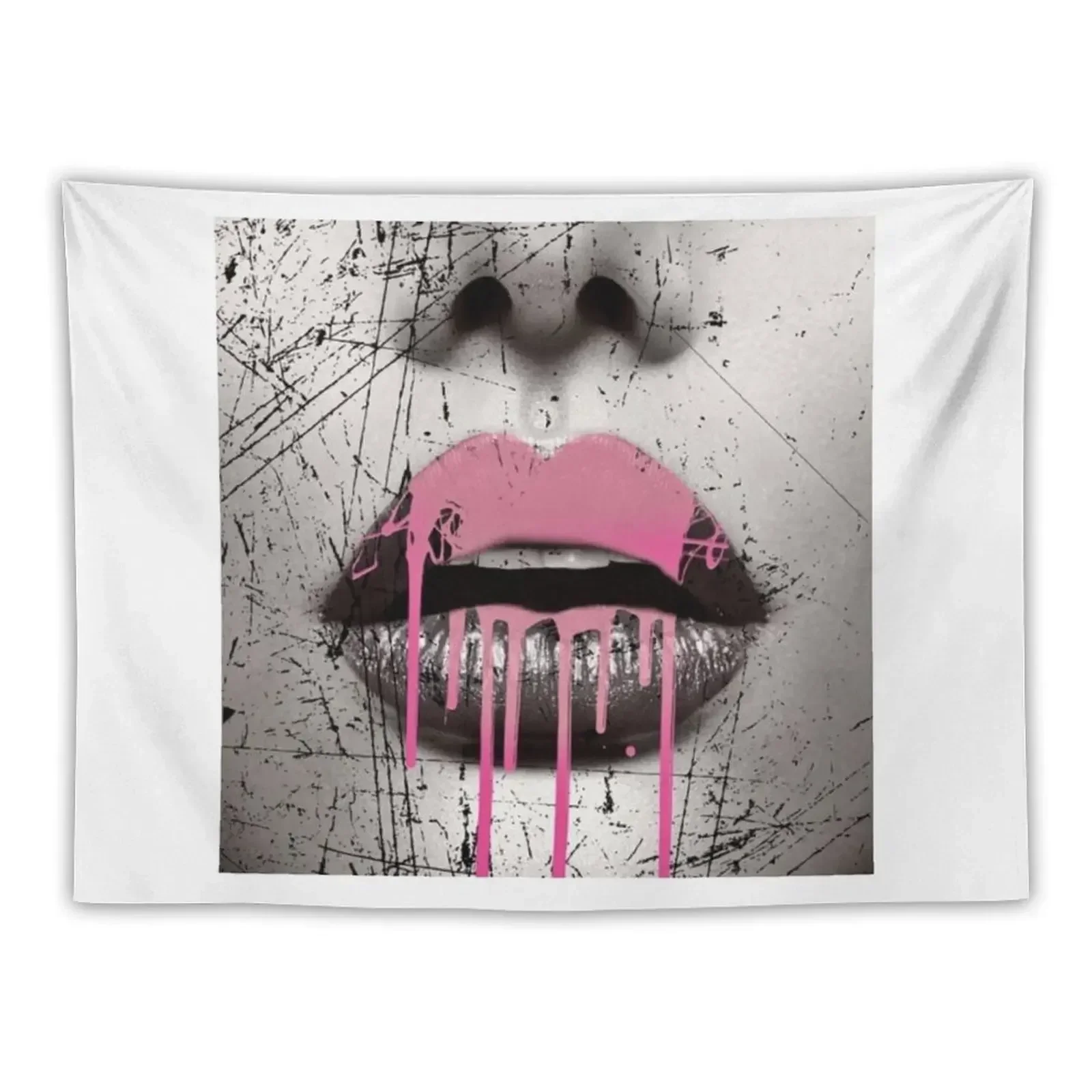 lip dripping Tapestry Funny Wall Decor Decorative Wall Mural Tapestry