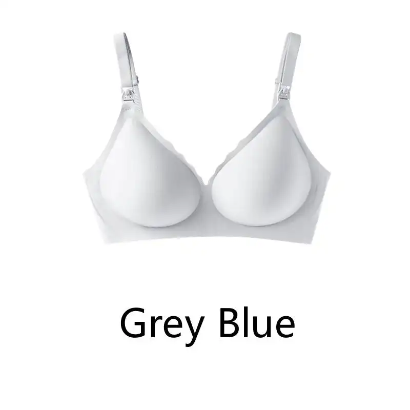 Maternity bra with push-up front to prevent sagging Seamless breathable and comfortable nursing push-up bra - Image 13
