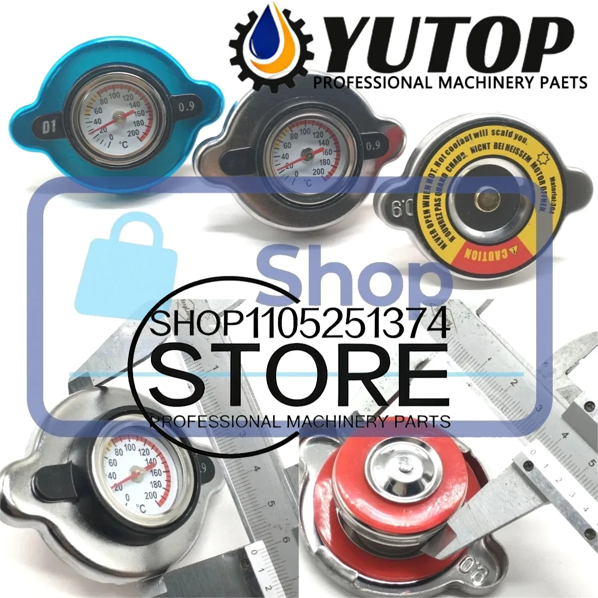 Para Komatsu 120-5-6-7-8 tapa de tanque de agua tapa de radiador para SUMITOMO HITACHI ZX KOBELCO DAEWOO DOOSAN SANY XCMG
