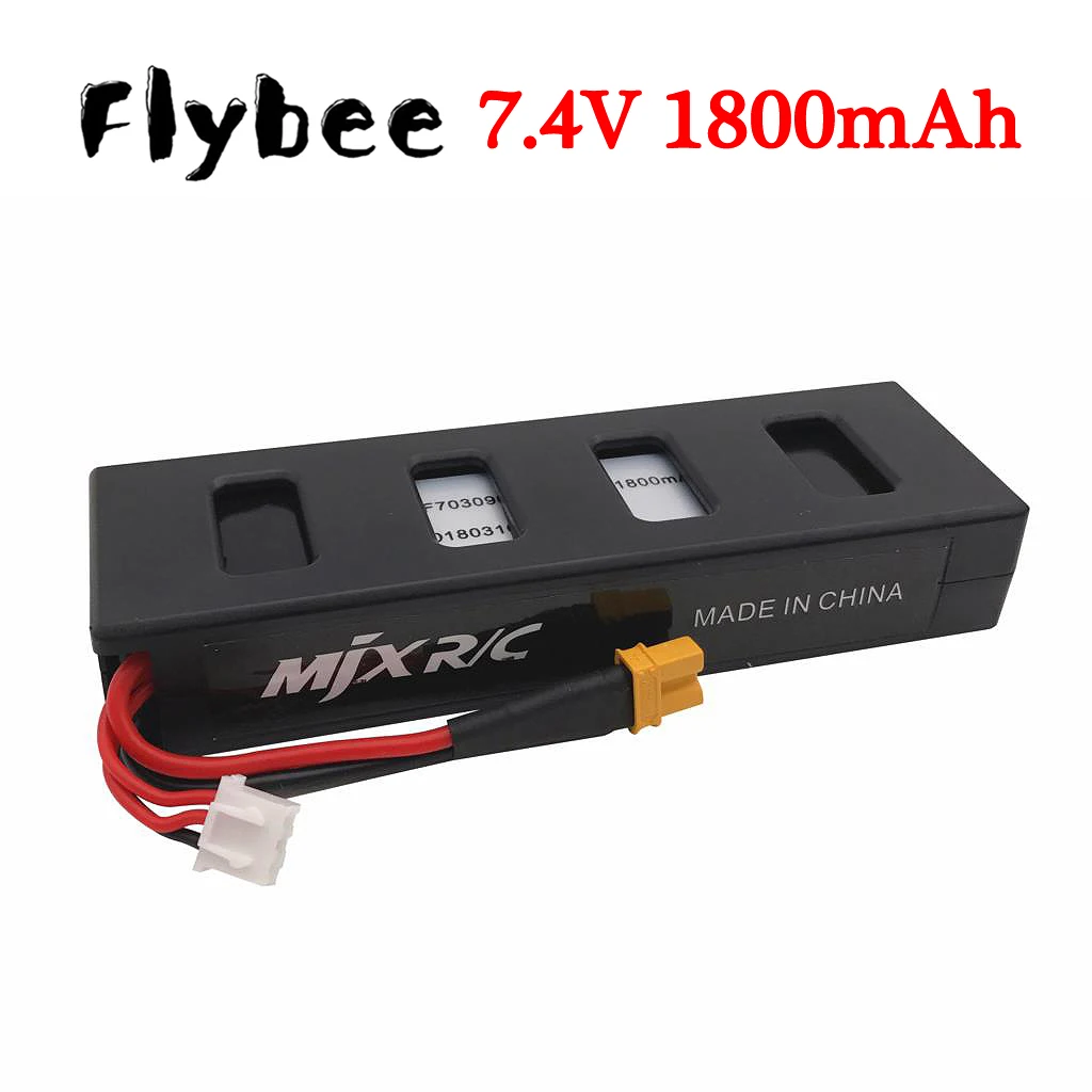 7.4v 1800mAh Battery For MJX R/C Bugs 3 B3 7.4V 25C Li-po Battery for MJX B3 RC Quadcopter Drone Spare Parts Accessories