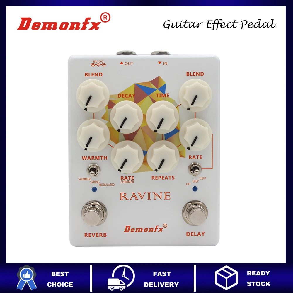 Demonfx Guitar Effect Pedal Combines Delay and Reverb Effects with
