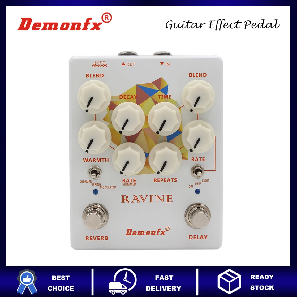 Demonfx Guitar Effect Pedal Combines Delay and Reverb Effects with