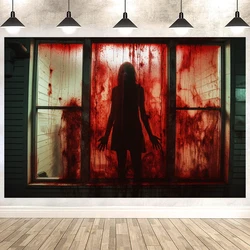 5×3 ft Halloween Backdrop Scary Ghost Party Decorations Halloween Theme Party Decoration Background Banner Halloween