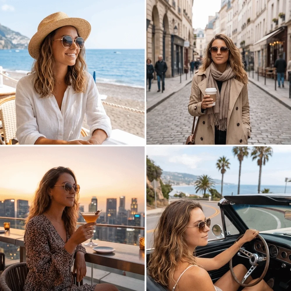 Vintage Metal Full-frame Sunglasses Anti UV Scratch Resistant Sun Glasses Street Photography Round Frame Shades Eyewear Summer