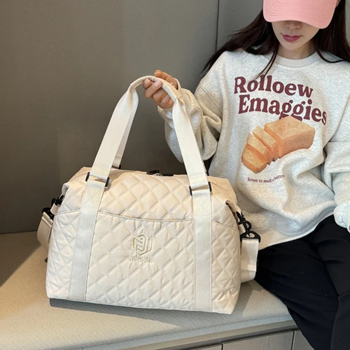 Imagen 2 del producto Bolso de viaje impermeable para exteriores de gran capacidad, bolso de equipaje, bolso de hombro para mujer, bolso de gimnasio deportivo Oxford para hombre, bolsos cruzados para mujer