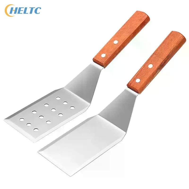 Stainless Steel Spatula And Grill Scraper Non Stick Durable Barbecue Cooking Tools Pizza Shovel Pancake Beef BBQ Utensils