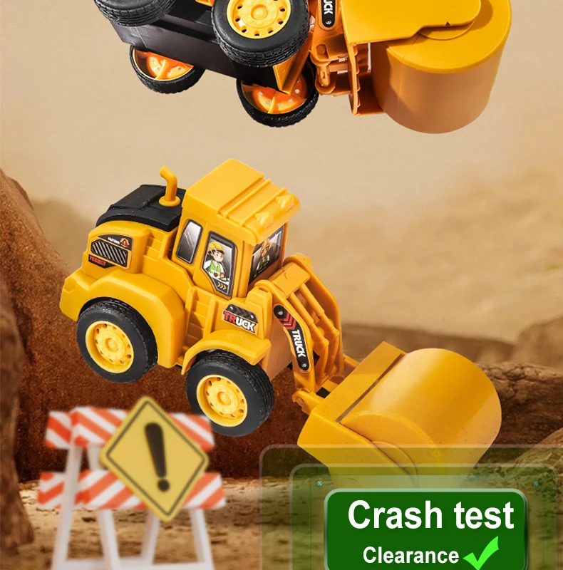 Engineering Fahrzeug Modell Presse Schiebe Auto Bagger Bulldozer Kinder Pädagogisches Bau Fahrzeug Spielzeug Kinder Junge Geschenk – Detail 15