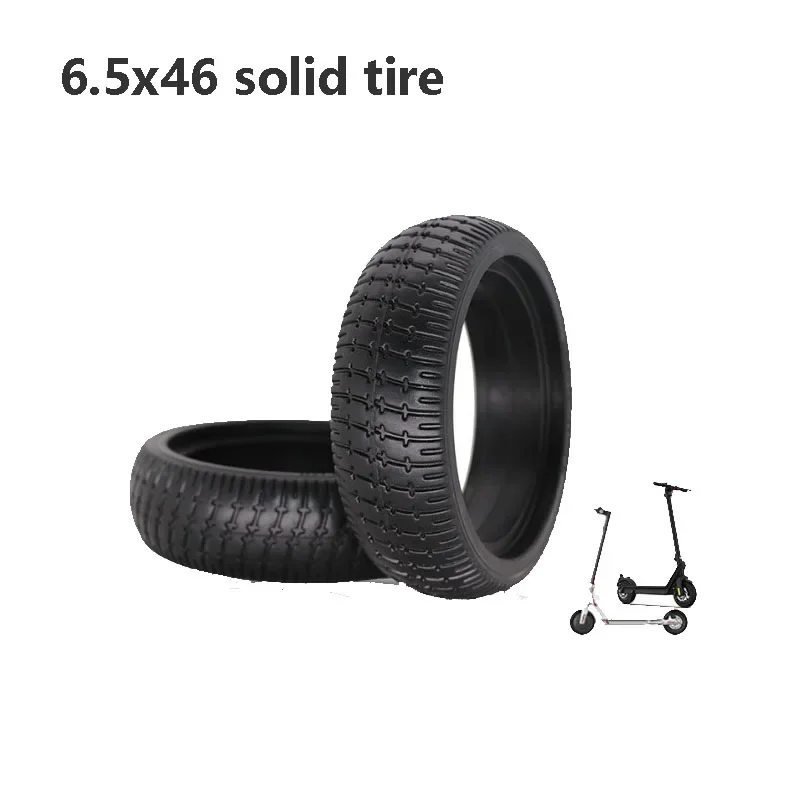 Electric scooter balance car 6.5 inch rubber solid tire 6.5x46 air-free explosion-proof and puncture-proof  accessories