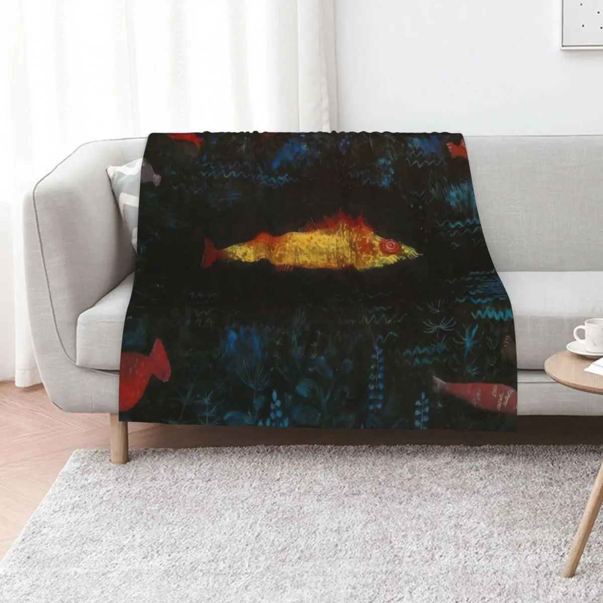 paul klee German artist artwork, paul klee art Throw Blanket Sofa Large Furry Thermal Flannels Blankets