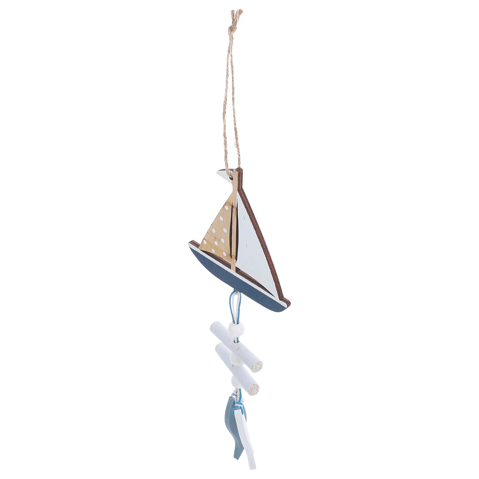 

Mediterranean Style Wooden Fish Wall Hanging Decoration Natural Wood Carved Sailing Home Art Nautical nament Shop