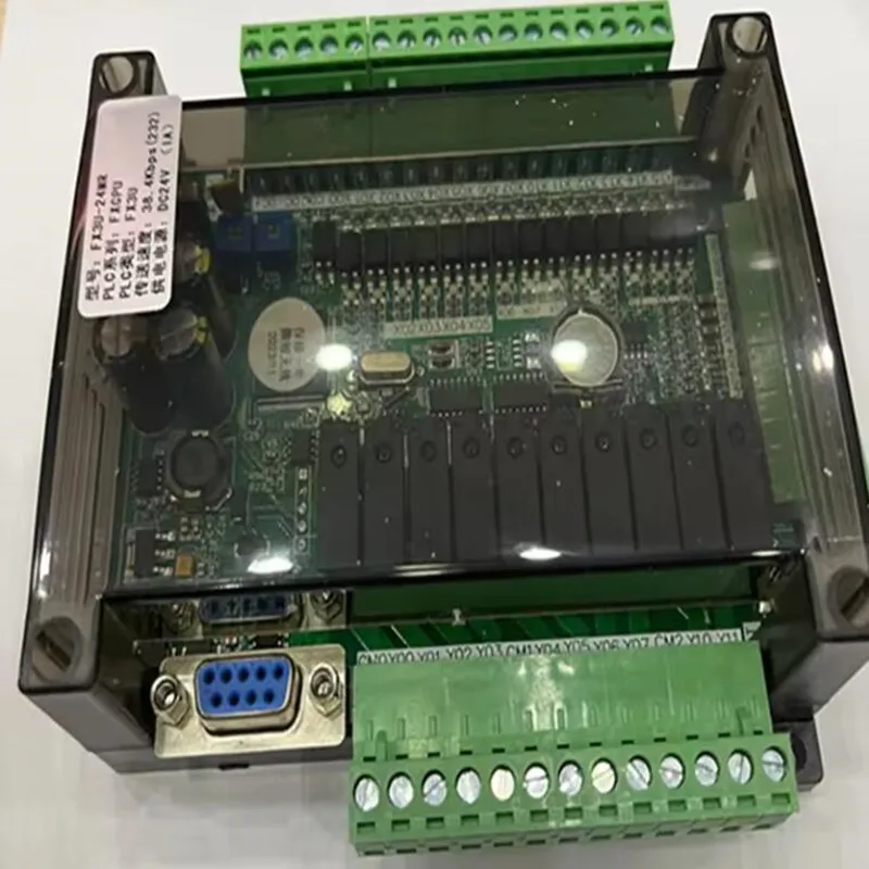 FX3U-24MR FX3U-24MT PLC industrial control board 14 input 10 output 6AD 2DA with 485 communication and RTC