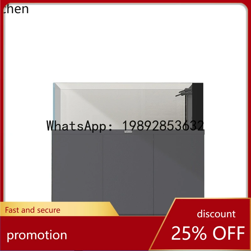 

HT fish tank integrated stream tank household ecological glass bottom cabinet filter aquarium