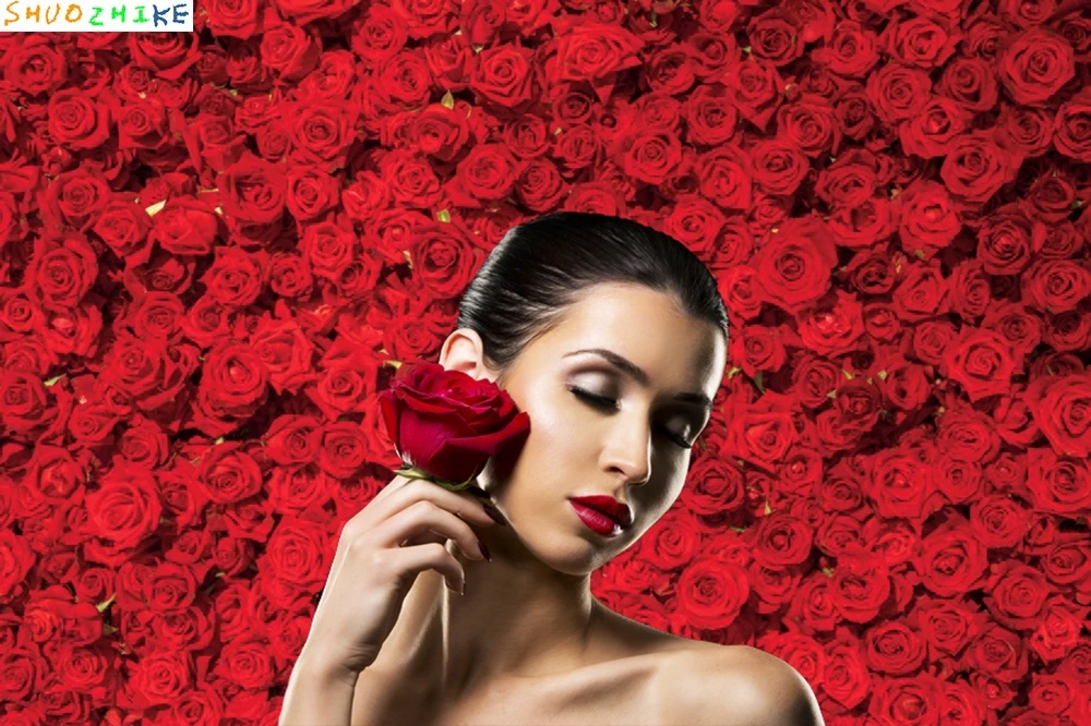 Kwiatowe tło kwiatowe Baby Shower ślub wieczór panieński urodziny fotografia imprezowa tło dekoracje ścienne baner Photostudio